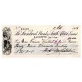 1908 The Standard Bank of South Africa Limited Ladismith (Cape Colony) Cheque, 35 Pounds