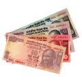 Set of India 10, 20, 50, 100 Rupees all Low Serial #000001
