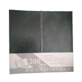 200 Pocket- Book Type Slip-In Acid Free With Memo Writing Area Dark Green Photo Album