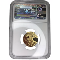 2007 South Africa Natura Gold R20 Eland 1/4 oz Graded Proof 70 Ultra Cameo by NGC, Mintage of 1811