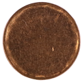 Error 1990-2001 South Africa 3rd Decimal Series 2 Cent Blank Planchette, 18mm 3g