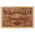 1914 German 20 Mark `loan receipt` Pick#48b