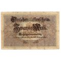 1914 German 20 Mark `loan receipt` Pick#48b