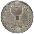 1730  City of Cologne (German States) Council Token for Wine, 180k Mintage