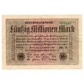1923 German 50 Million Mark Pick#109