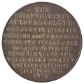 1906 Great Britain `Gigantic pleasure wheel` at Londons Earls Court (1897) Commemorative Copper Meda