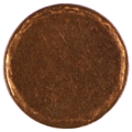 Error 1990-2001 South Africa 3rd Decimal Series 2 Cent Blank planchet, 18mm 3g