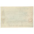 1940 Southern Rhodesia, Barclays Bank - Blue & Vee Mines, Limited Cheque issued for £34 and 4 Shilli