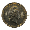 1872 Sweden Carl Michael Bellman Commemorative Medal, brooch pin attached