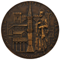 1966 in memory of the millennium of St. Peter`s Basilica in Perugia Medallion