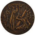 1966 in memory of the millennium of St. Peter`s Basilica in Perugia Medallion