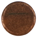 Error 1990-2001 South Africa 3rd Decimal Series 2 Cent Blank planchet, 18mm 3g