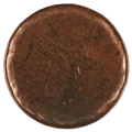 Error 1990-2001 South Africa 3rd Decimal Series 2 Cent Blank planchet, 18mm 3g