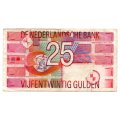 1999 Netherlands 25 Gulden Pick#100