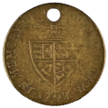 1797 United Kingdom Spade Guinea Gaming Token `In memory of the good old days`