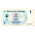 2006 Zimbabwe $1 Bearer Note Pick#37, Slight off centre printing