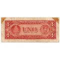 1962 Dominican Republic 1 Peso Oro Pick#91