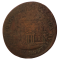 1844 Province of Canada Montreal Bank Half Penny Token KM#Tn18