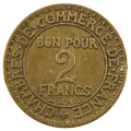 1924 France 2 Franc Chambers of Commerce KM#877, rim nick