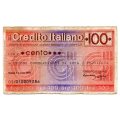 1976 Italy Rome 100 Lire Cheque