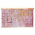 1976 Italy Rome 100 Lire Cheque