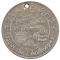 1940 United States Union Pacific Aluminum Token `Lucky Piece`, holed