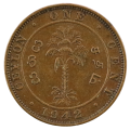 1942 Ceylon 1 Cent #KM111