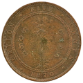 1870 Ceylon 5 Cents KM#93