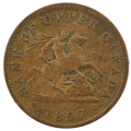 1857 Bank of Upper Canada 1 Penny KM#Tn3