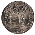 Error 1984 South Africa 10 Cent Struck on 5 Cent Planchette, 17,5mm 2,5g