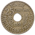 1931 Tunisia 25 Centimes 300k Minted KM#260