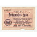1923 Lobberich, Niedieck & Co. AG issued 500 000 Mark
