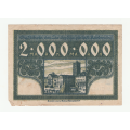 1923 German Landeshaupt Stadt 2 000 000 Mark