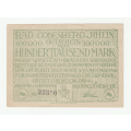 1923 German Stadt Godesburg 100 000 Mark