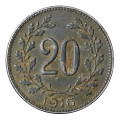 1916 Austria 20 Heller