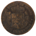 1878 Spain Diez Centimos counterstamp 1199