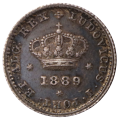 1889 Portugal Silver 50 Reis