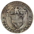 1947 Panama Silver 1/2 balboa, 450k Mintage