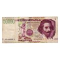 1992 Italy 50 000 Lire, Pick#113