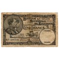 1929 Belgium 5 Franc, Pick#97b