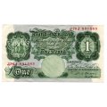 1948-60 Great Britain 1 Pound Pick#369b, top edge tear through `England`