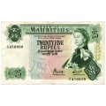 1967 Mauritius 25 Rupees Pick#32b