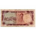 1976 Zambia 5 Kwacha Pick#21a