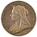 1897 United Kingdom 60th Anniversary of the Accession of Queen Victoria Commemoritive .925 Silver Me