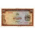 1976 Rhodesia 5 Dollar Pick#36a