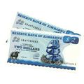 2 x Consecutive 1994 Zimbabwe $2`s Type A (Short Neck Watermark) Signature 3 `AB6973355 to AB6973356