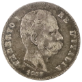 1887 Italy 1 Lire .835 Silver KM#24