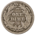 1888-s United States Seated Dime .900 Silver KM#A92