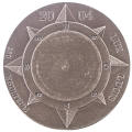 2004 Bhutan 250 Ngultrums Commemorative issue Compass rose .925 Silver, 9 999 Minted KM#201