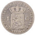 1857 Netherlands 1 Gulden .945 Silver KM#93